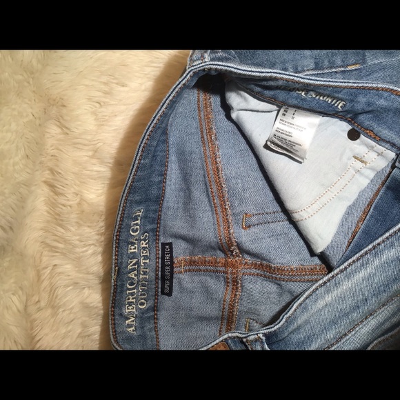 American eagle super super stretch denim shorts size 8 - Picture 3 of 9